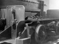 Ladevogn der transporterede ammunition fra magasinet til elevatoren og op til kanonen.