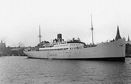 DFDS Esbjerg fotograferet før krigens udbrud