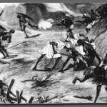 Arabiske slavejægere angriber landsby (University of Virginia)