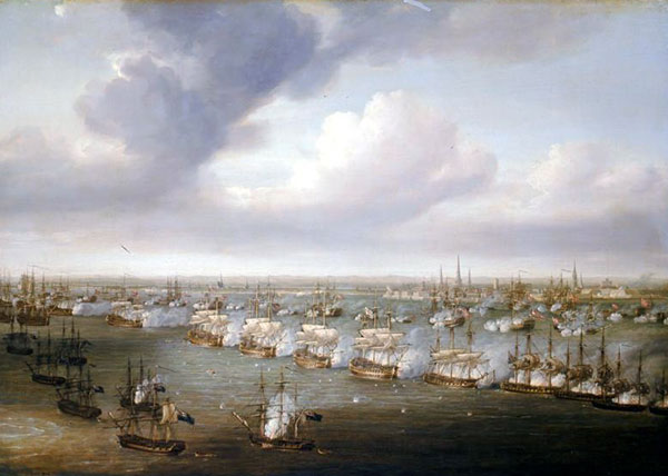 Slaget på Reden (maleri af N. Pecock)