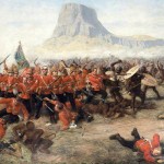 Episode fra Zulu krigene. (maleri af Charles Edwin. Fra Wikipedia)