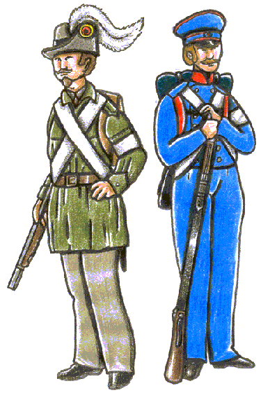 Slesvig-holstenske soldater i Treårskrigen 1848-50