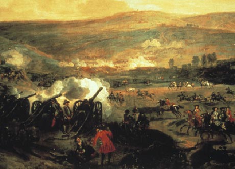 Slaget ved Boyne hvor de danske soldater deltog (fra Wikipedia)