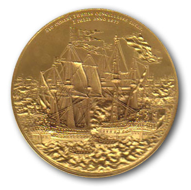 Medalje til minde om Slaget i Køge Bugt 1677