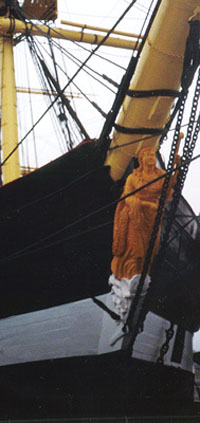 Galionsfigur fra fregatten JYLLAND