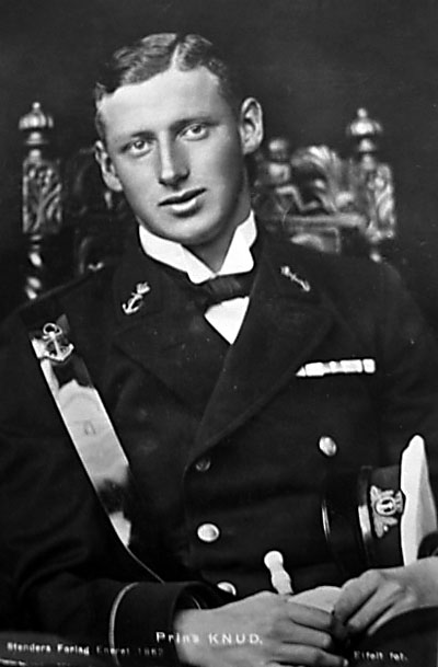 Prins Knud som Kadet i Søværnet, ca. 1921/22 (foto fra fra Birger Nilsson)