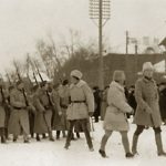 Kampen mod bolsjevikkerne og for de baltiske landes, særligt Estlands, uafhængighed tiltrak en del skandinaviske frivillige. Her er det finske frivillige, der ankommer til Tallinn i december 1918.