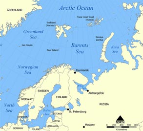 Oversigtsbillede (Wikipedia), Skandinavien og Rusland og de nordlige have.