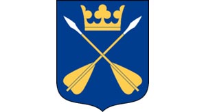 Armbrøstpile indgår i Dalarnas våbenskjold (Wikipedia)