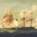 T.v.: Billede af Eckersberg (Wikipedia) af kampen mellem Sappho og Admiral Juel den 2. marts 1808. Efter en kort kamp overgav kaptajn Jürgensen sig til Sappho. Onde tunger hævdede, at han ønskede at vende tilbage til England efter mange års tjeneste på landets skibe.