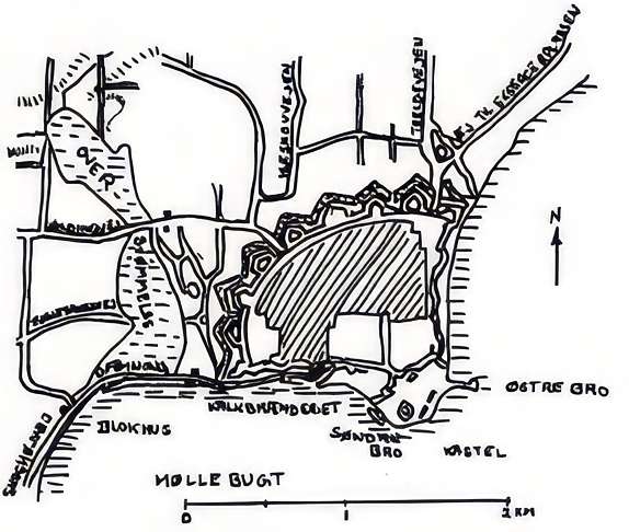 Kort over Frederica