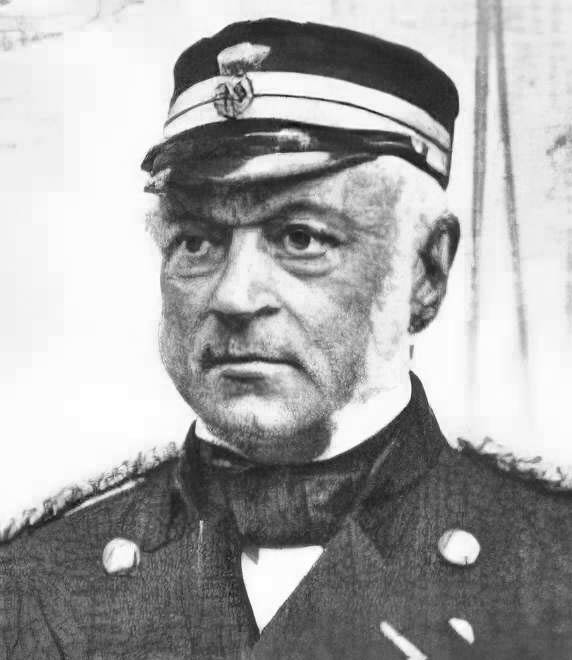 Kaptajn Edouard Suenson, var i 1850 chef for hjuldampskibet HEKLA